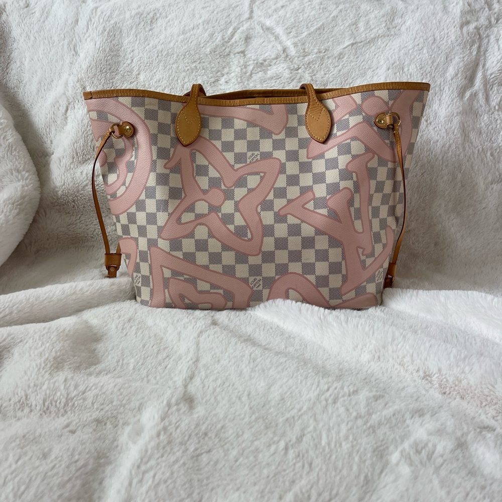 Pink Summer Spirit Damier Azur Tahitienne Neverfull MM